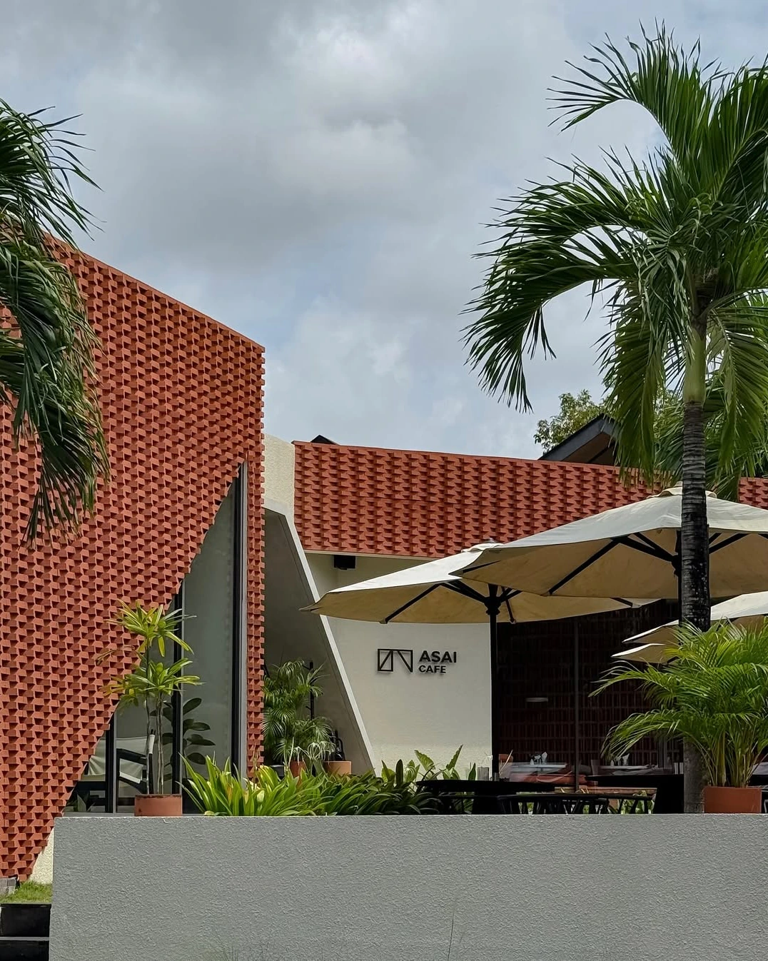 Entrance and terrace of ASAI Café in Jimbaran, Bali