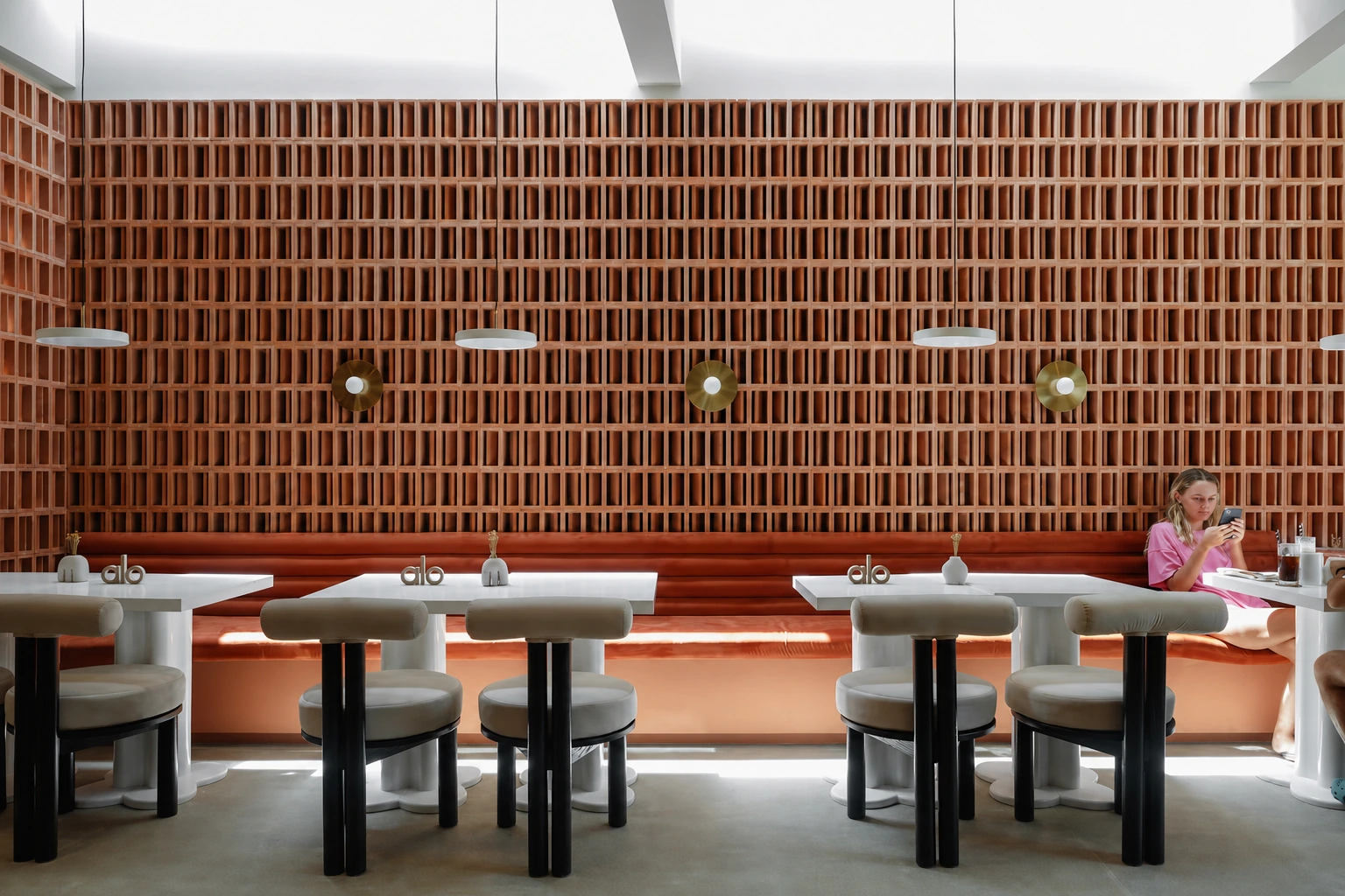 Dining room of ASAI Café in Jimbaran, Bali